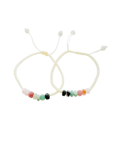 Watermelon Tourmaline Silk Bracelet