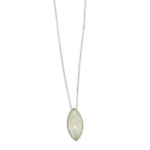 18Kt WG Burmese Imperial White Jadeite Eye Necklace