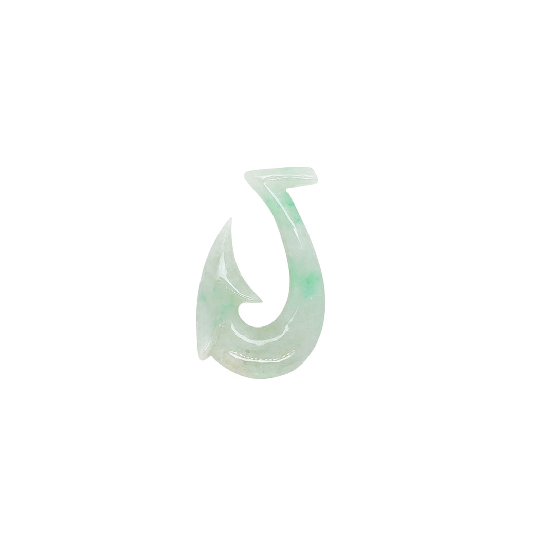 Burmese Jadeite Fish Hook Pendant