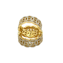 18Kt YG Diamond Ancient Coin Eternity Band