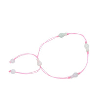 Burmese Jadeite Treasure Vase Silk Bracelet