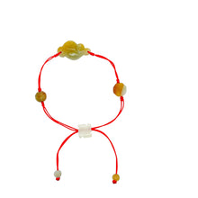 Burmese Jadeite Ruyi, Lotus, Baqua, Buddha's Heart Four Point Blessings Silk Bracelet