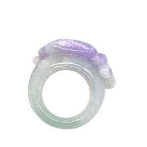 Burmese Lavender Jadeite Ruyi Band