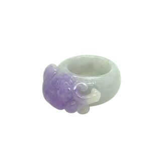 Burmese Lavender Jadeite Ruyi Band