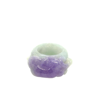 Burmese Lavender Jadeite Ruyi Band
