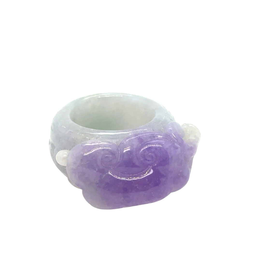 Burmese Lavender Jadeite Ruyi Band