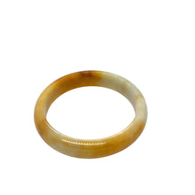 Burmese Honey Orange Jadeite Comfort Fit Bangle