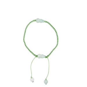 Burmese Jadeite Capture and Release Gourd Silk Bracelet