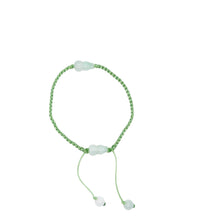 Burmese Jadeite Capture and Release Gourd Silk Bracelet