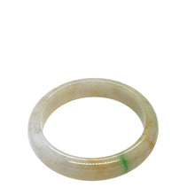 Burmese Icy Honey Tri Color Jadeite Comfort Fit Bangle