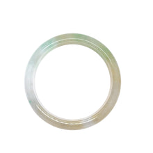 Burmese Icy Honey Tri Color Jadeite Comfort Fit Bangle