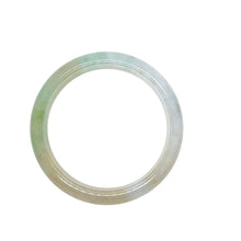 Burmese Icy Honey Tri Color Jadeite Comfort Fit Bangle
