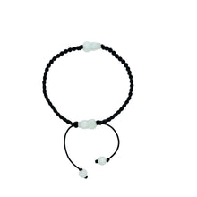 Burmese Jadeite Capture and Release Gourd Silk Bracelet