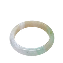 Burmese Icy Honey Tri Color Jadeite Comfort Fit Bangle