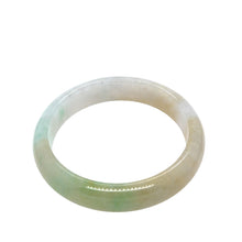 Burmese Icy Honey Tri Color Jadeite Comfort Fit Bangle