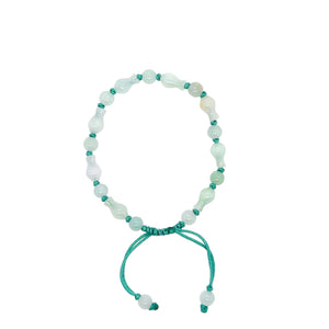 Burmese Jadeite Treasure Vase Silk Bracelet