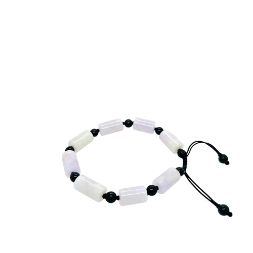 Burmese Lavender Jadeite Silk Bracelet