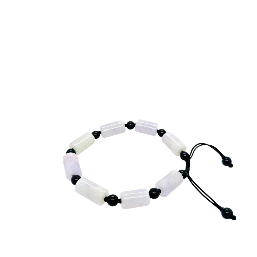 Burmese Lavender Jadeite Silk Bracelet