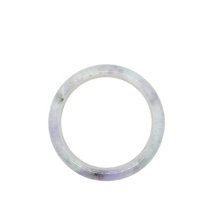 Burmese Icy Lavender Platinum Jadeite Comfort Fit Bangle