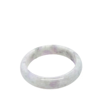 Burmese Icy Lavender Platinum Jadeite Comfort Fit Bangle