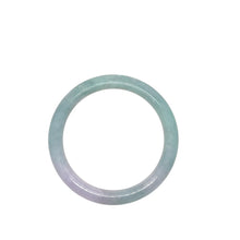 Burmese Lavender Sea Foam Blue Jadeite Comfort Fit Bangle