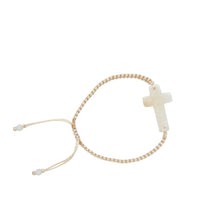 Burmese Jadeite Cross Silk Bracelet