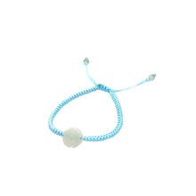 Burmese Jadeite Cherry Blossom Happiness Children's Silk Bracelet