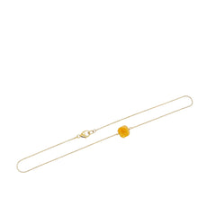 14kt YG Burmese Jadeite Baqua Anklet