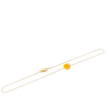 14kt YG Burmese Jadeite Baqua Anklet