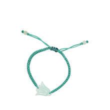 Burmese Jadeite Calla Lily Children's Silk Bracelet