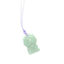 Burmese Icy Blue Jadeite Baby Dragon Silk Adjustable Necklace