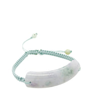 Burmese Icy Lavender Platinum Jadeite Silk Bracelet