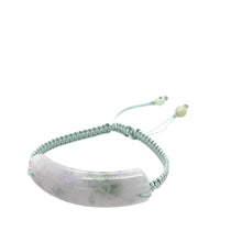 Burmese Icy Lavender Platinum Jadeite Silk Bracelet