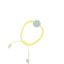 Burmese Jadeite Cherry Blossom Happiness Children's Silk Bracelet