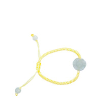 Burmese Jadeite Cherry Blossom Happiness Children's Silk Bracelet