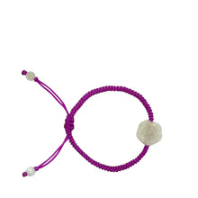 Burmese Jadeite Cherry Blossom Happiness Children's Silk Bracelet