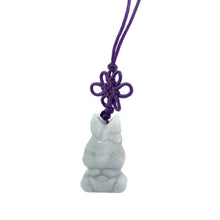 Burmese Jadeite Rabbit Holding Gold Ingot Charm