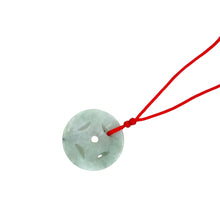 Burmese Jadeite Ancient Coin Silk Adjustable Necklace