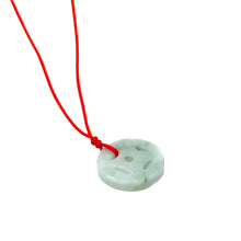 Burmese Jadeite Ancient Coin Silk Adjustable Necklace