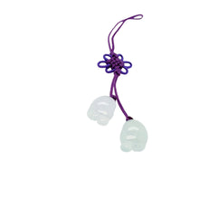 Burmese Icy Jadeite Chubby Feet Charm
