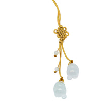 Burmese Icy Jadeite Chubby Feet Charm