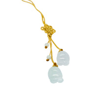 Burmese Icy Jadeite Chubby Feet Charm