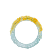 Burmese Honey Gray Green Jadeite Storyboard Garden Bangle