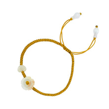 Burmese Jadeite Mini Lotus, Heart, & Treasure Vase Silk Bracelet