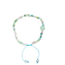 Burmese Jadeite Baqua & Watermelon Tourmaline Silk Bracelet