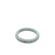 Burmese Platinum Gray Jadeite Comfort Fit Bangle