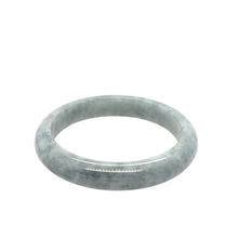 Burmese Platinum Gray Jadeite Comfort Fit Bangle