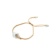 Burmese Jadeite Tulip Silk Bracelet