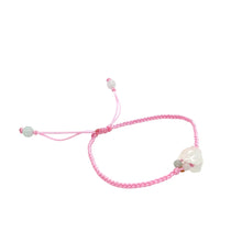 Burmese Jadeite Tulip Silk Bracelet