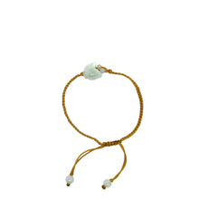 Burmese Jadeite Tulip Silk Bracelet